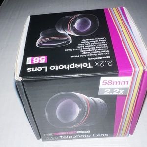 New Vivitar 58mm 2x2 Telephoto Lens New Extreme Speed Auto Focus
